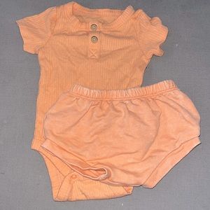 Cat & Jack 0-3 Month Orange Summer Outfit
